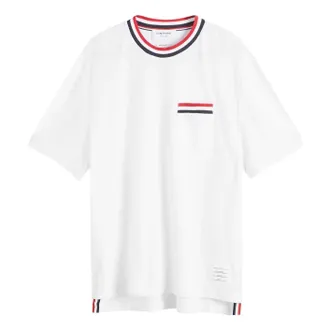 Thom Browne Short Sleeve T-Shirt White MJS259A-J0153-100