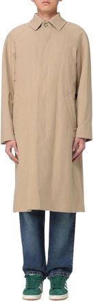 A.P.C. A.p.c., Jassen, Heren, Beige, L, Katoen, Stijlvol Beige Katoenen Jas