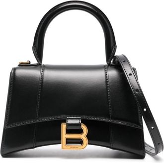 Balenciaga Hourglass XS top-handle bag - women - Calf Leather - OS - Black
