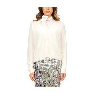 Semicouture Dames, Truien, Wit, Maat: L Kasjmier