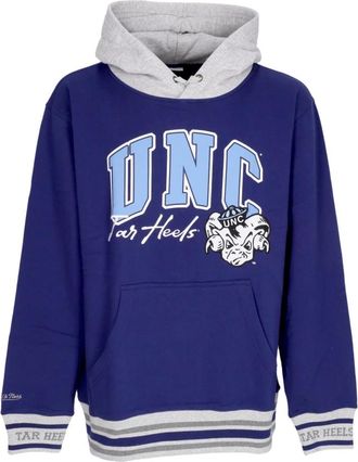 Mitchell & Ness Vintage Logo Fleece Hoodie Navy - Heren - Hoodies - Blauw - M - Hoodies & sweatvesten