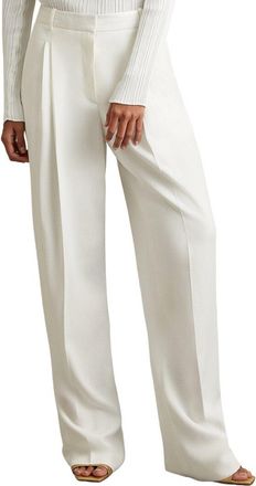 Reiss Lydia Double Pleat Wide Leg Pant