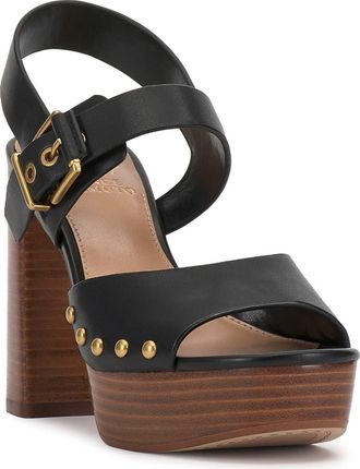 Vince Camuto Patzon Ankle Strap Platform Sandal in Black at Nordstrom, Size 8.5