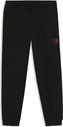 HUGO BOSS Gradient-logo tracksuit bottoms in cotton terry