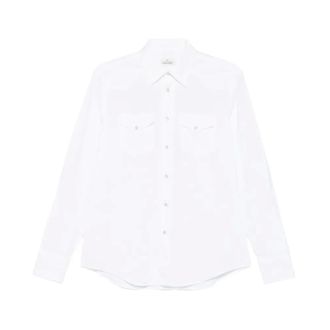 Alessandro Gherardi Casual Shirts, male, White, Size: 2XL West.10Ac Shirt