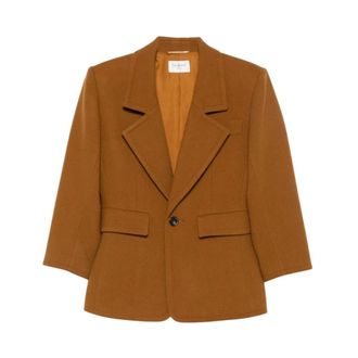 Saint Laurent Dames, Jassen, Bruin, Maat: S Wol