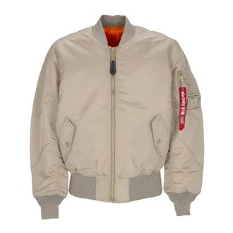 Alpha Industries Vintage Reversible Bomber Jacket Sand - Heren - Bomber jackets - Beige - M - Polyester - Jassen