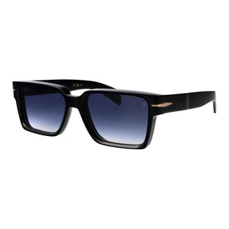 Eyewear by David Beckham Rechthoekige zonnebril - Heren - Accessoires - Zwart - Maat: 56 MM