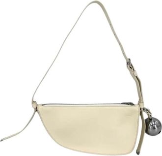 Burberry Pre-owned Vintage Schoudertas - Dames - Vintage Schoudertas - Beige - ONE Size - Leer - Vintage