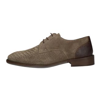 Stefano Lauran Veterschoenen - Heren - Schoenen - Beige - Maat: 41 EU Leer