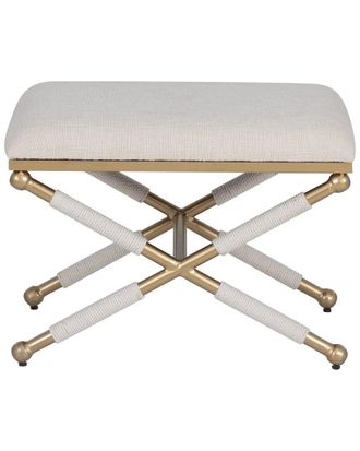 Linon Campaign Rope Stool