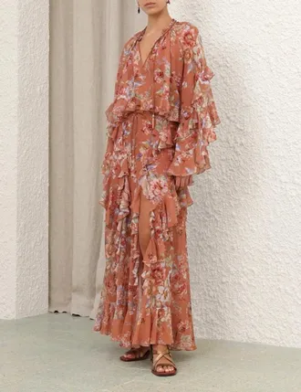 Zimmermann Cnfl Blouse - Caramel