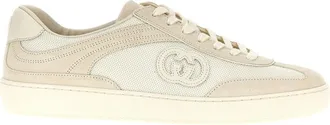 Gucci Beige Lace up Sneakers