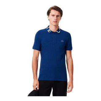 Lacoste Tops, Heren, Blauw, L, Katoen, Movement Polo Shirt