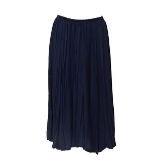 N&deg;21 Pleated Midi Skirt With Elastic Waistband And Flowing Silhouette