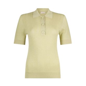 Liu Jo Knitted Polo - female - Liu Jo - Polo Shirts - Green - XS - Tops