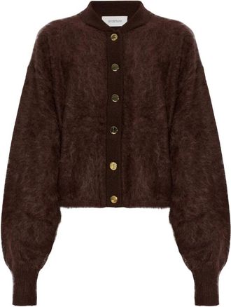 Sportmax Galli Kasjmier Vest - Dames - Cashmere truien - Bruin - S - Kasjmier - Truien & Vesten