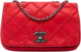 Chanel Pre-owned Crossbody Bag - Dames - Vintage Schoudertas - Rood - ONE Size - Leer - Vintage