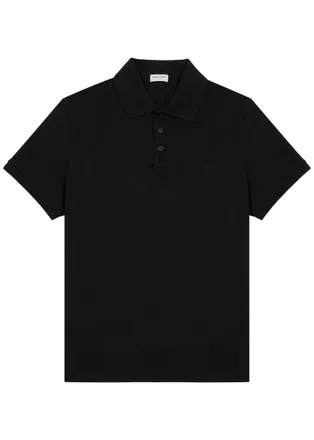 Tシャツ・カットソー SAINT LAURENT Men Polo Shirts 464572 YB2DQ 9000 BLANC WHITE Saint Laurent Men's YSL Polo Shirt in White Saint Laurent