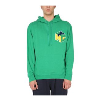 Ymc You Must Create Heren, Sweatshirts & Hoodies, Groen, Maat: M Katoen