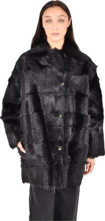 Alberta Ferretti Dames, Jassen, Zwart, Maat: S