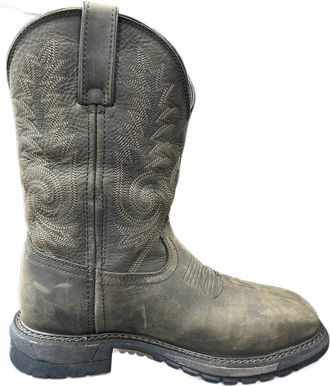 Rocky Mens Ride Flx Steel Toe Waterproof Western Boot In Black