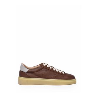 Eleventy Sneakers, male, Brown, Size: 13 US Leather Sneaker
