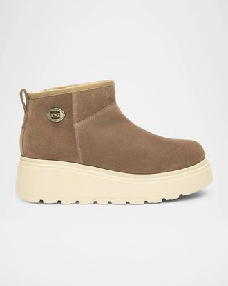 Nero Giardini 50mm Suede Platform Ankle Booties