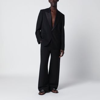 Gucci Black dress in fine mohair wool fabric