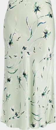 Rails Anya Satin Midi Skirt