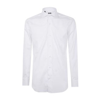 Barba Modello I Shirt - Heren - Zakelijke Overhemden - Wit - M - Katoen - Overhemden