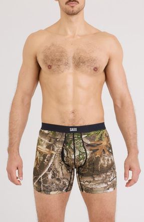 Saxx Vibe Xtra Soft Comfort Boxer Briefs in Real Tree Edge-Multi at Nordstrom, Size Xx-Large