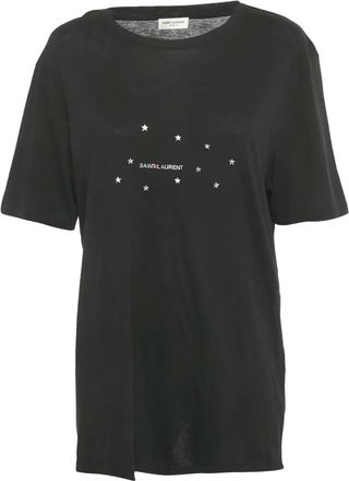 Saint Laurent T-shirt con stampa - Nero