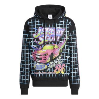 adidas Mens adidas originals Plaid Alphabet Logo Printing Sports Black HG6511