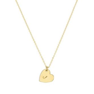 Set & Stones Sophia Heart Initial Necklace in Gold /J at Nordstrom