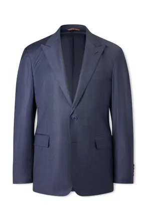 Canali Stretch-Wool and Cashmere-Blend Suit Jacket