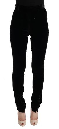 Ermanno Scervino Velvet Slim Fit Womens Pants