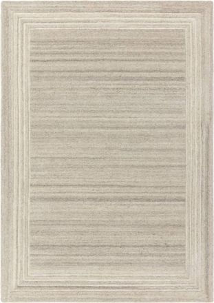 Novatrend Alfombra moderna de pura lana sal&oacute;n Gris 160x230 cm