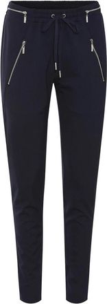 Rue de Femme Casual Zilver Columbine Navy Broek - Dames - Slim Fit Broeken - Blauw - XS - Broeken