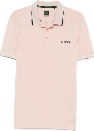 HUGO BOSS Logo-print Short-sleeve Polo Shirt