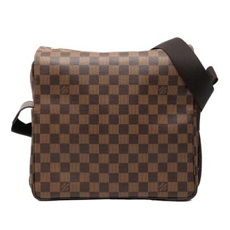 Louis Vuitton Pre-owned Womens Damier Ebene Naviglio - Brown Textile - One Size