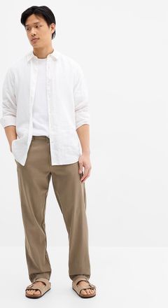 Lindbergh Mens Elastic-waist soft pant Relaxed fit