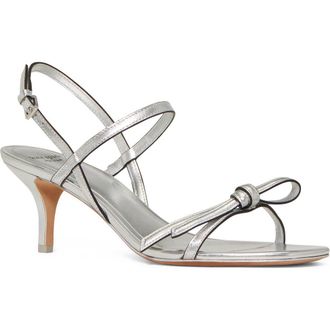 Kate Spade New York loop slingback sandal in Silver at Nordstrom, Size 8.5