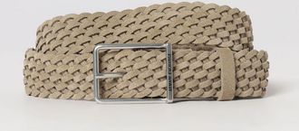 A|X Armani Exchange Cintura in camoscio intrecciato
