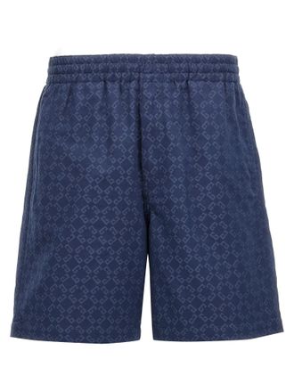 Givenchy Mens Monogram Bermuda Shorts