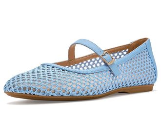 Dr. Scholls Wren Womens Dress Flat Shoes Blue Sky Woven : 8.5 W, Synthetic