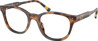 Polo Ralph Lauren Wayfarer Optisch Montuur - Heren - Brillen - Bruin - 50 MM - Accessoires