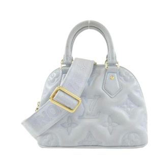 Louis Vuitton Pre-owned Bubblegram Alma Soft BB Calf Handbag - Dames - Pre-owned - Blauw - Maat: ONE Size Leer