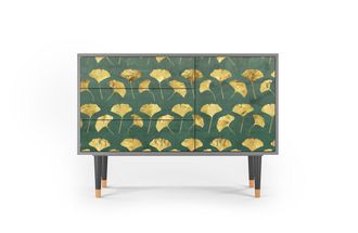 StoryZ Aparador verde y amarillo 3 cajones y 1 puerta L 115 cm