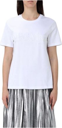 Max Mara Dames, Tops, Wit, Maat: S Katoen